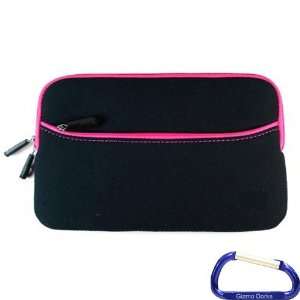   Hot Pink Trim) with Carabiner Key Chain for the Acer Iconia Tab A100