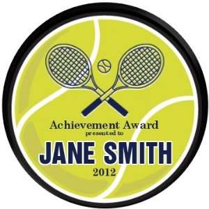  Tennis Achievement Award Custom Round Wood Plaque