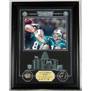  Dan Marino Hof Archival Etched Glass PhotoMint Sports 