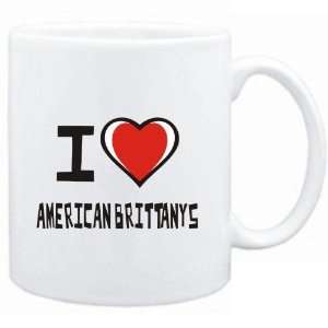    Mug White I love American Brittanys  Dogs: Sports & Outdoors
