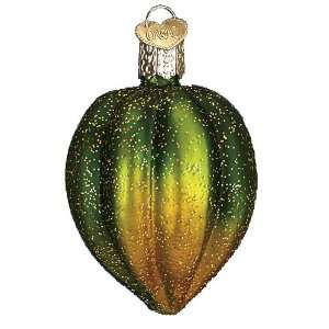  Acorn Squash Glass Ornament: Home & Kitchen