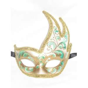    Green Colombina Onda Acquario Venetian Mask: Home & Kitchen