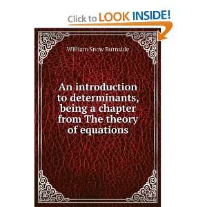   chapter from The theory of equations William Snow Burnside Books