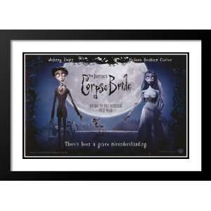   Burtons Corpse Bride 20x26 Framed and Double Matted Movie Poster   M