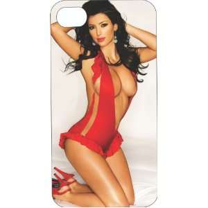 White Hard Plastic Case Custom Designed Kim Kardashian Nightie Fan 