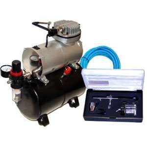   DUAL ACTION AIRBRUSH Tank Compressor Art Craft: Arts, Crafts & Sewing
