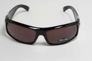 Black choppers biker sunglasses with brown lens 6586  