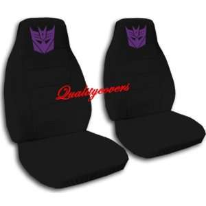 Black Robot seat covers. 40/20/40 seat covers for a Ford F 150 