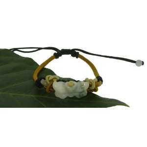  Wild Indigo Flower Jade Bracelet   Shaped Like a Butterfly 
