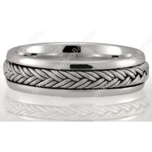 Platinum Handmade Wedding Rings 6.00mm Wide Jewelry
