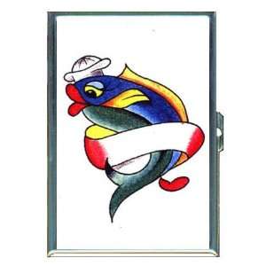  Fish Tattoo Sailor Navy Funny ID Holder, Cigarette Case or 