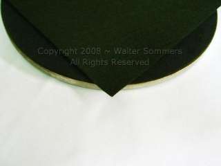 Victor Phonograph SMALL DARK GREEN Turntable Felt   Round (fits 10 