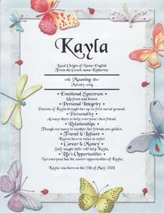 Butterflies Personalized Name Meaning  