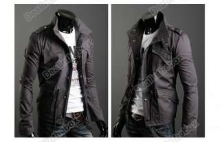 Mens Casual Slim Fit Zip Coat Up Stylish Jacket M L XL XXL 3 color 