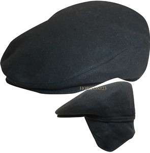 SCALA Italian Wool Ivy Cap EarFlap Hat Gray Large  