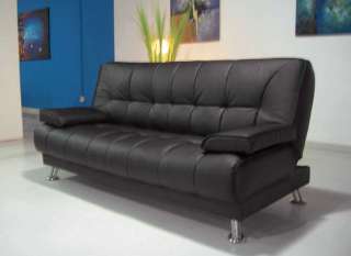 Oew New Contemporary Caresoft Futon Sofa Bed, U 3510 BK  