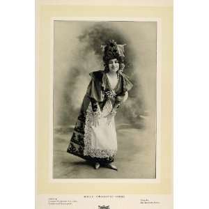  1901 Print Portrait Charlotte Wiehe French Stage Actor 
