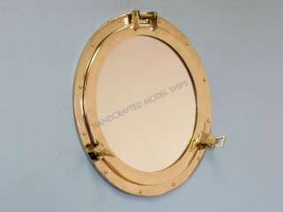 Brass Porthole Mirror 21 Antique Porthole Nautical  