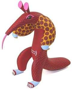 Anteater Oaxacan Wood Carving   9 Inch   28331  