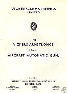 37MM VICKERS PUBLICATION BRITISH RARE REFERENCE  