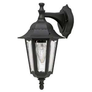 Adjusta Post Classic One Light Outdoor Downward Wall Sconce, Black 