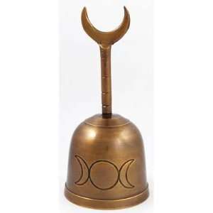 Bronze Moon Altar Bell Wicca Wiccan Pagan Religious Metaphysical Witch