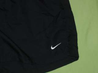 NIKE FIT DRY WOMENS RUNNING SHORTS BLACK ELASTIC AND SNAP WAIST SIZE M 