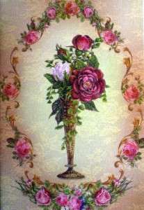 Michal Negrin Vintage Victorian Roses Greeting Card  