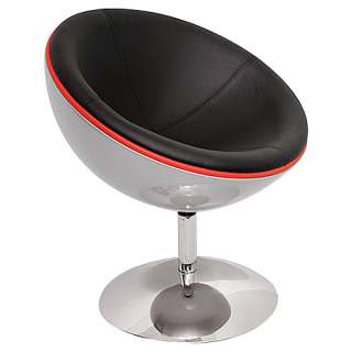 Bubble Chair Lounge Mid Modern Egg Womb Style Black Red  