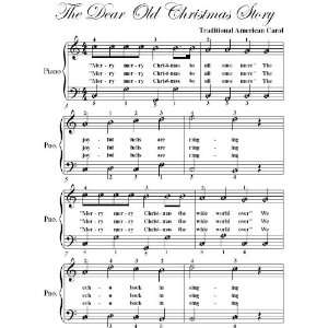   Old Christmas Story Easy Piano Sheet Music: Christmas Carol: Books