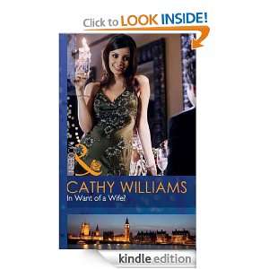 In Want of a Wife?: Cathy Williams:  Kindle Store