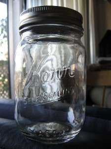 Kerr Self Sealing Mason Pint Jar ~ Canning Instructions  