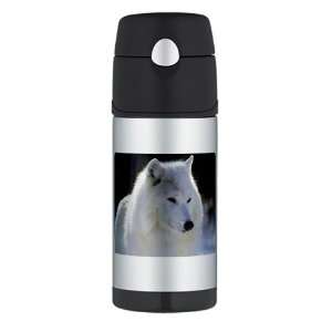    Thermos Travel Water Bottle Arctic White Wolf: Everything Else