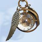 Harry Potter Steampunk Golden Snitch Pocket Watch Pendant Necklace 