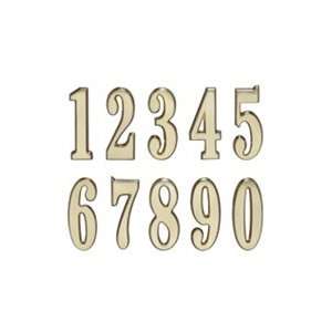  Whitehall DeSign it Numbers Satin Brass #3: Home 