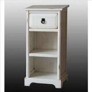  Privilege 24075 W 1 Dr 1 Shelf Stand   Vintage White: Home 