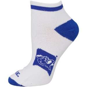  Duke Blue Devils Ladies White Flat Knit Ankle Socks 