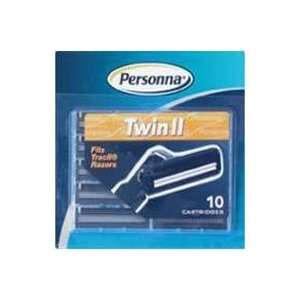  Personna Twin II Cartridges with Lubricating Strip   10 Ea 