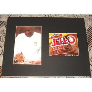  Bill Cosby SIGNED MATTED JELL O Pudding Box COA PROOF 