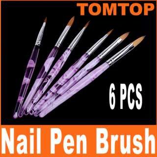 Acrylic Nail Art Pen Brush Painting Dotting Tool Set  