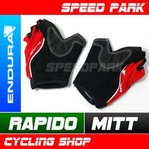  Endura Rapido Mitt Gloves ( Red ) Monster Terry wipe section  