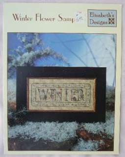 Elizabeths Designs WINTER FLOWER SAMPLER XS Leaflet NEW  