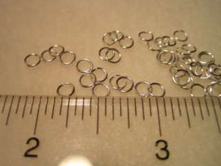 Jump Rings, Sliver Plated, 4mm, 100 pcs (483)  