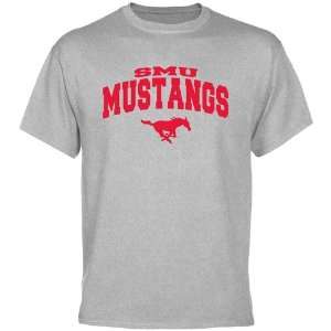 SMU Mustangs Ash Mascot Arch T shirt :  Sports & Outdoors