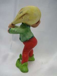 Adorable Vintage Winking Pixie Elf ~ Stocking Cap  