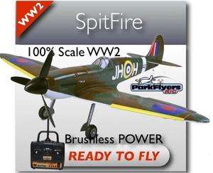   Channel Supermarine Spitfire RTF Electric RC Plane/Airplane  