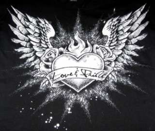 Womans SINFUL by Affliction Black White Logo T Shirt Size XL X Extra 