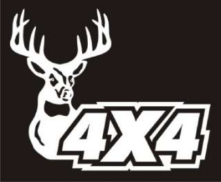 4x4 Deer Hunting Decal Sticker   Car Truck RV Laptop  
