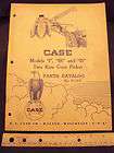 1957 CASE Model I IR IS 2 Row Corn Picker Parts Manual