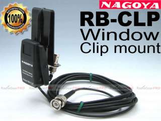 Nagoya RB CLP Window Clip mount with RG 174 cable BNC  